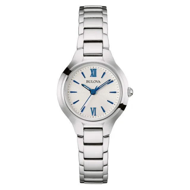 Bulova Ladies' Classic Dress 3-Hand Quartz Stainless Steel Watch 96L215 S. Steel