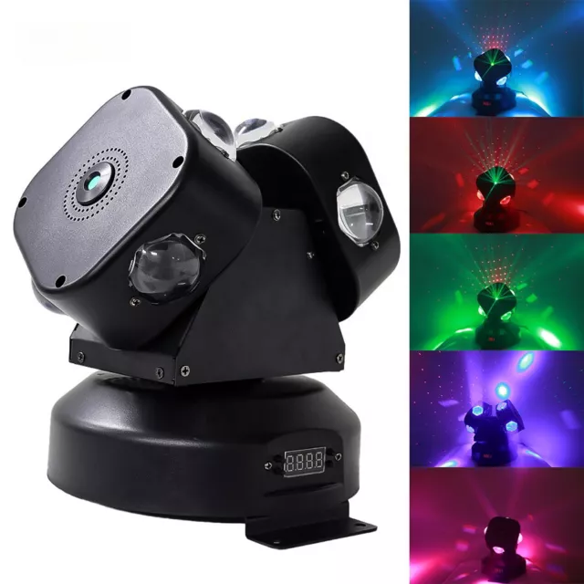 2 Heads Stage Light Laser Dj Lighting RGBW 4in1 8*10w Led Beam Moving Head Light