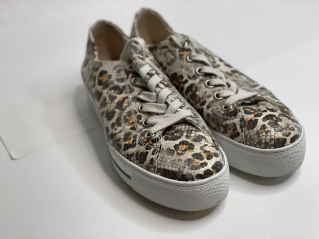 Paul Green Women's Leopard Snakeskin Posh sneakers size 8.5, great condition!