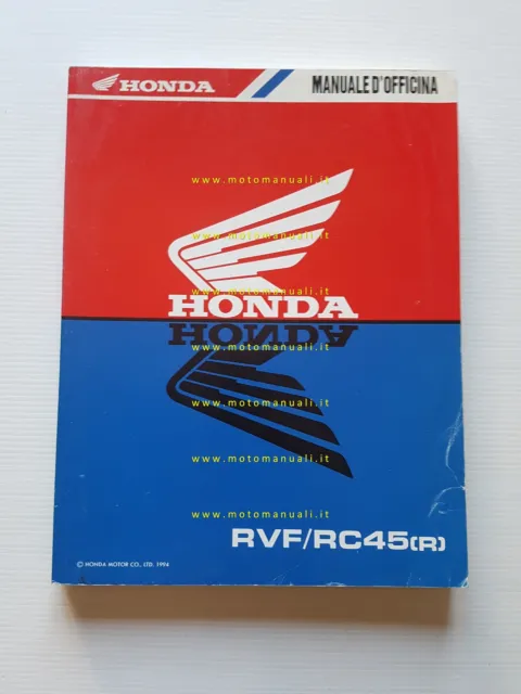 Honda RVF 750 RC 45 1994 manuale officina originale ITALIANO