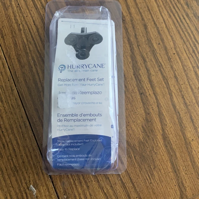 HURRYCANE REPLACEMENT RUBBER Feet Set 3Pack AllTerrain Cane Tip parts