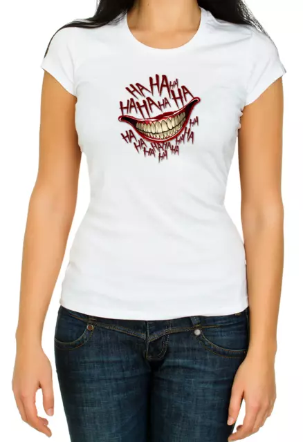 Joker, Why So Serious Bianco Donna 3/4 T-Shirt K366