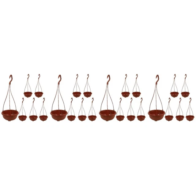 24 pièces plantes plantes d'intérieur pots de fleurs suspendus pour balcon fleur
