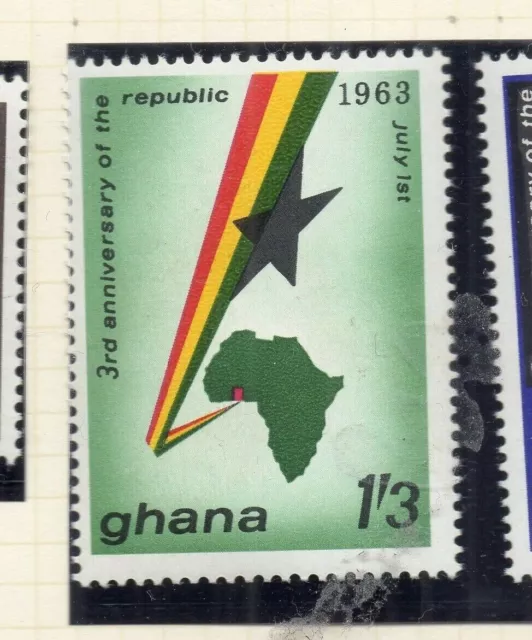 Ghana 1963 Early Issue Fine Mint Hinged 1S.3d. NW-167931