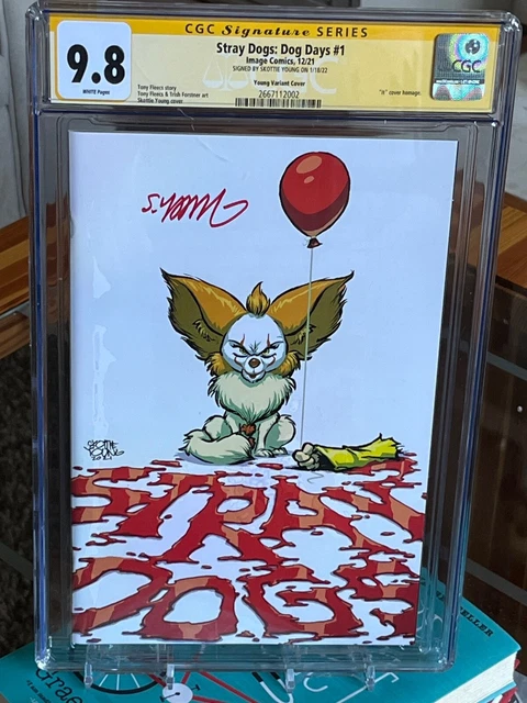 Stray Dogs: Dog Days #1 (CGC SS 9.8) Skottie Young It Homage Cover White Pages