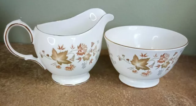 Vintage Colclough, Bone China Milk Jug or Creamer & Sugar Bowl - Avon Pattern