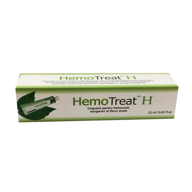 Hemorrhoid Treatment HemoTreat Anal Ointment Hemmorhoidal Symptom Relief 25ml