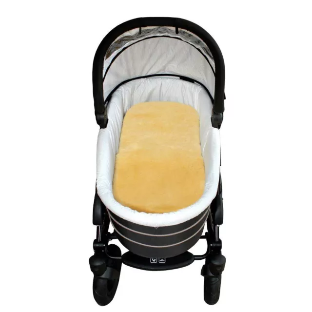 Baby-Lammfell Schafslammfell Kinderwagen u. Buggy Felle Sitzauflagen SEHR GUT