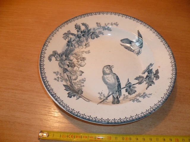 (S7) Ancienne Assiette Ceramique Mesane Longwy
