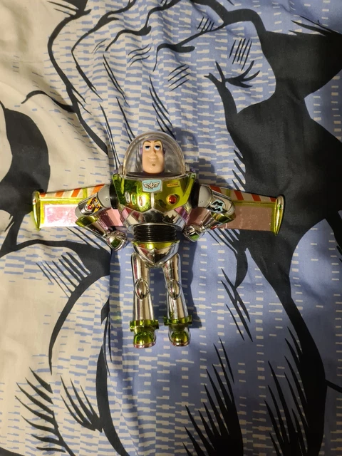 TOY STORY BUZZ lightyear Silver/Chrome disney toy story Rare figure £20 ...