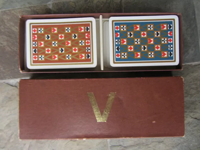 Anni '70 2 Mazzi Di Carte Da Gioco Modiano Pubblicitarie Valentino Playing Cards