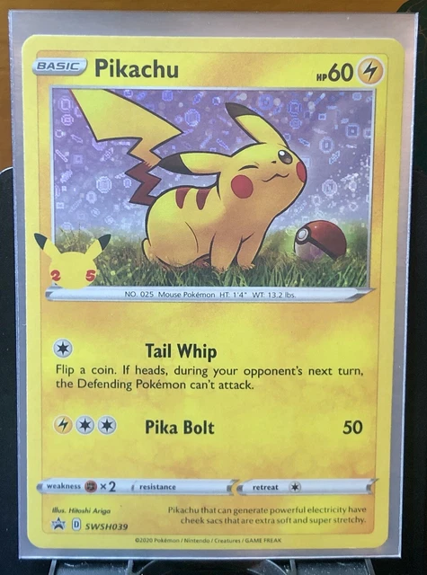 Pokémon TCG (2020) - Pikachu - Sword & Shield - SWSH039 - Promo - Holo - NM