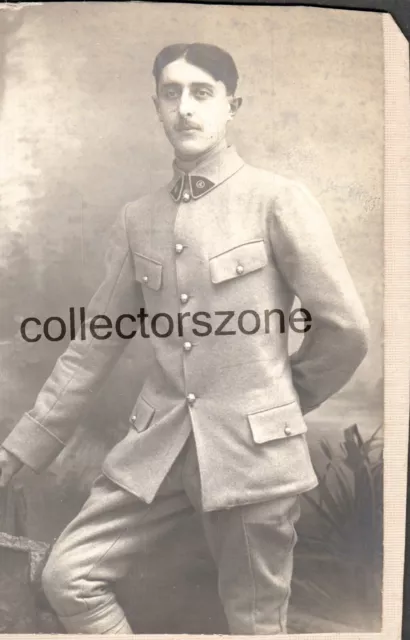 1895 Date French Soldier Original Photo 3 .75 x 2.25 Inches