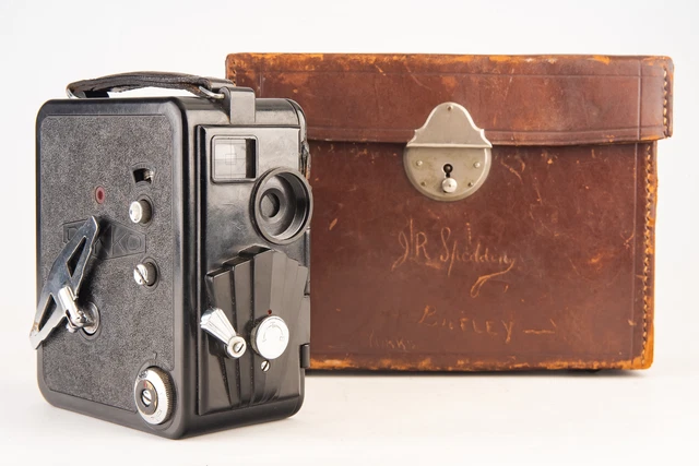 Dekko Standard 9.5mm Cine Film Bakelite Camera Body in Original Case Art Deco V1