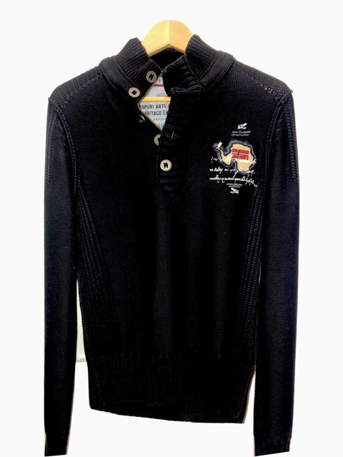 maglione napapijri uomo cotone taglia S colore Blu