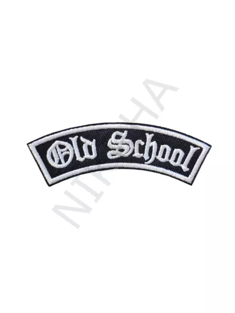 Old School Aufnäher Patch Aufbügler Geschenk Männer BIKER Motorrad Kutte Harley