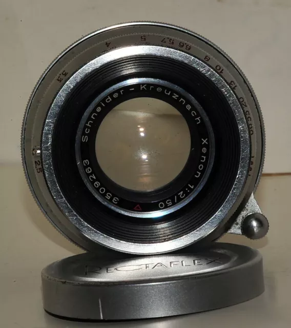 Schneider Xenon 50MM F2 LENS for Rectaflex+ original front cap