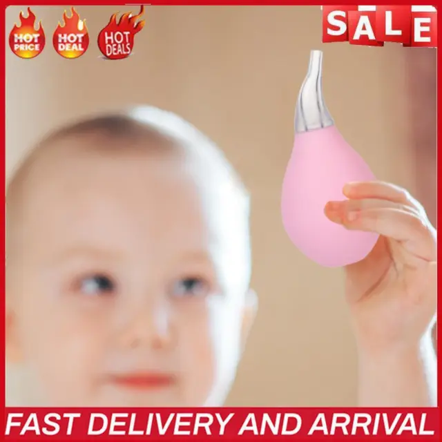 Baby Newborn Nasal Aspirator Medical PVC Nasal Suction Soft Tip Water Drop Shape