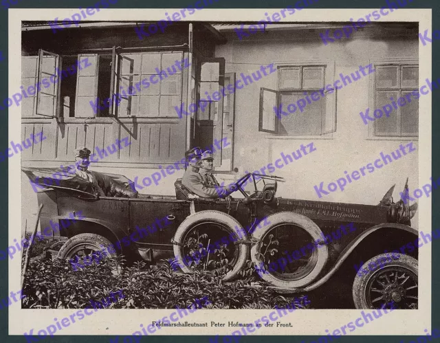 Korps FML Peter Hofmann Auto Chauffeur K.u.K Kraftfahrtruppe Bug-Offensive 1916