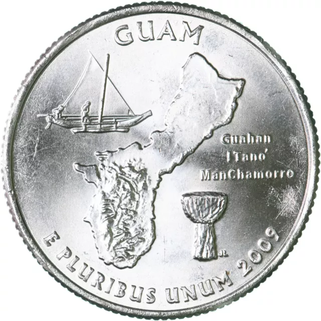 2009 P Territories Quarter Guam Gem BU CN-Clad US Coin See Pics M765