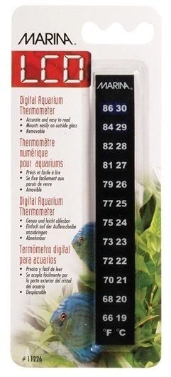 Hagen Marina MINERVA Fish Aquarium LCD OUTSIDE Thermometer 66-88 F 19-33C
