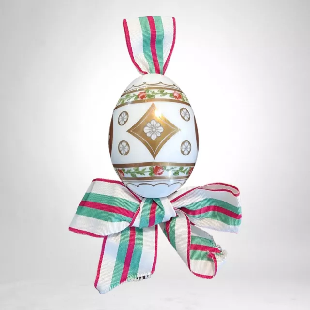 Huevo De Pascua Presentación Porcelana Imperial Rusa 3