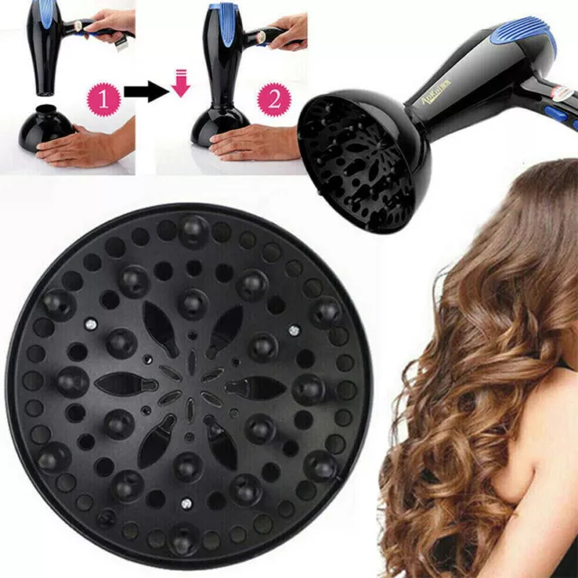 Foldable Blower Hairdressing Salon Curly Hair Dryer Diffuser Cover Silicone UK