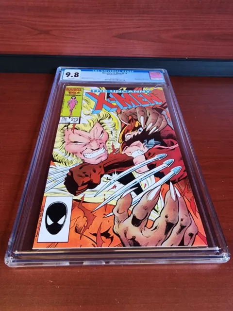 The Uncanny X-Men #213 Wolverine vs. Sabretooth CGC 9.8 GRADED  **NO RESERVE**
