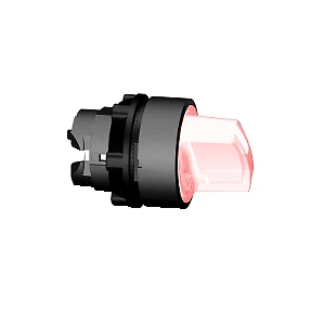Harmony XB5-tete bouton a  manette lumineux-22-2 pos fix-rouge ZB5AK1243