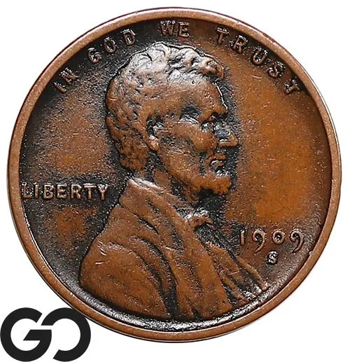 1909-S VDB Lincoln Cent Wheat Penny, Avidly Pursued Key Date ** Free Shipping!