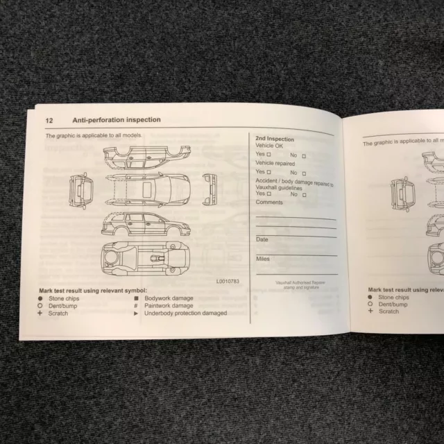 VAUXHALL SERVICE BOOK COMBO MERIVA MOVANO VIVA VIVARO Not Owners Handbook Manual 2