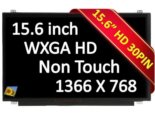 Écran LED Compatible Pour Ordinateur Portable 15.6" - Résolution 1366x768 - 30 Pins - État Occasion Gradé
