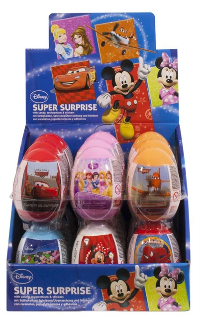 Surprise Egg Lizenz Mix Diversi Kunststoffeier 18 Pezzo