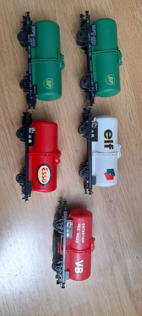 JOUEF LOT DE 3 Wagons Citernes à carburant 2 Essieux avec patine EUR 11