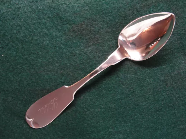 Coin Silver Hotchkiss & Schreuder Syracuse, NY Teaspoon, 1860