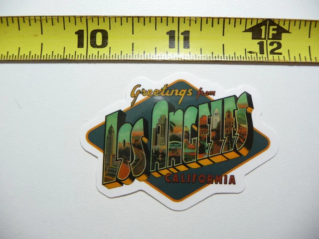 Greetings From California Letter Tourist Sites Decal Sticker Pride State