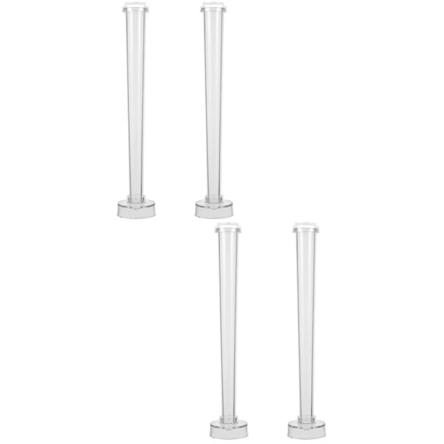 4 Pcs Candle Mold Crystal Wax Soap Molds Cylinder Candlestick