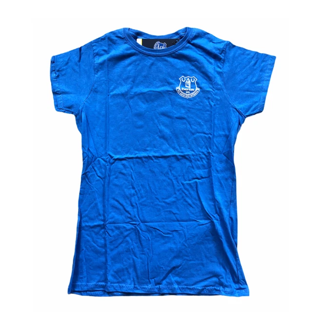 T-shirt Everton Football bambino (taglia 7-8y) blu Wayne Rooney 10 top - nuova