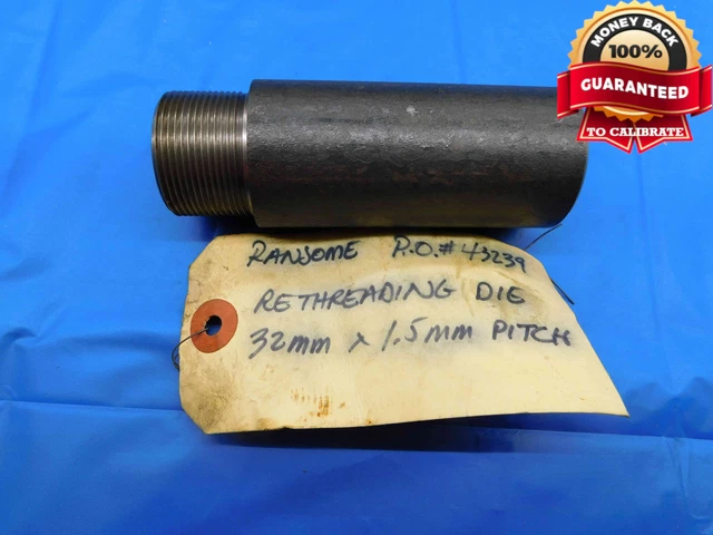 Shop Made M32 X 1.5 Thread Plug Gage 32 Metric Inspection Check