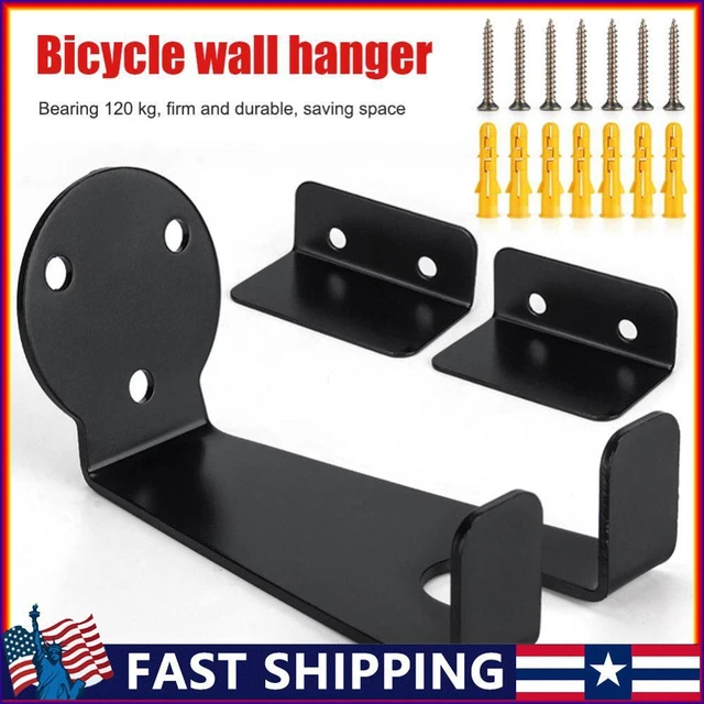 Iron Bike Holder Mount Stand Hook Bicycle Pedal Wall Mounted Storage Hanger Kits