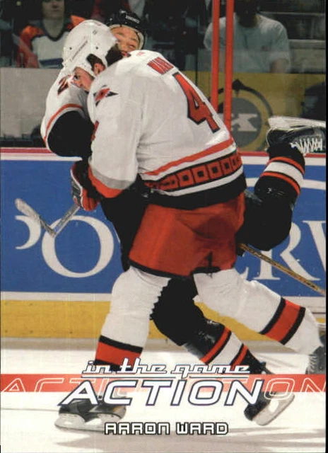 2003-04 ITG ACTION Carolina Hurricanes Hockey Card #170 Aaron Ward EUR ...