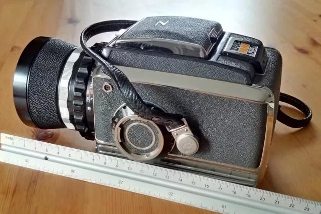 Zenza Bronica C2 Medium Format SLR + 50mm f/3.5 Lens + Grip + Waist Level Finder 3