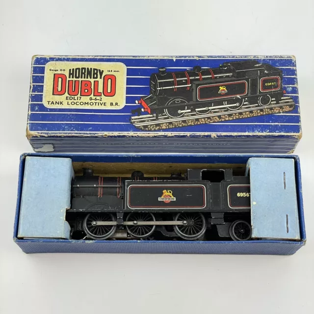 Vintage Boxed Hornby Dublo EDL17 0-6-2 Tank Locomotive B.R. 3 Rail Working