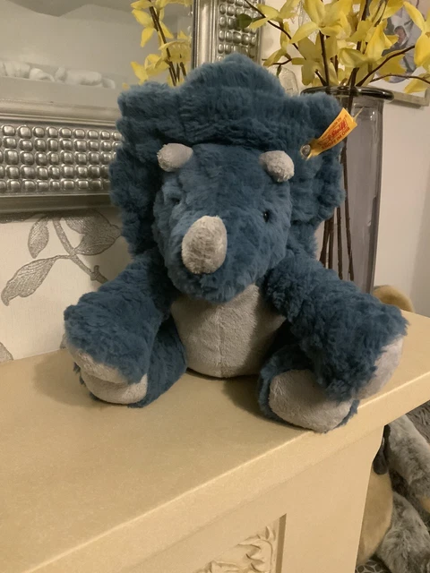 Steiff Ottifant 20 Cm Plush Toy - Light Grey Soft Cuddly Elephant With Plastic Eyes