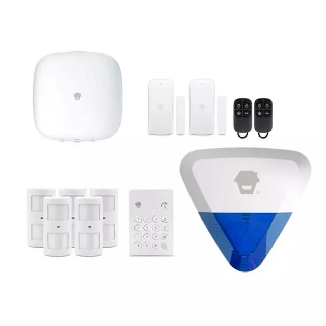 CHUANGO LTE-400 WiFi & 4G WIRELESS DIY DELUXE SECURITY ALARM KIT + POWERED SIREN