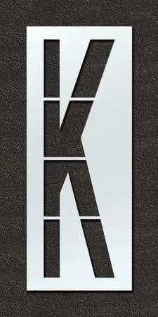RAE STL-108-F108K Airport Pavement Stencil,K,108 in