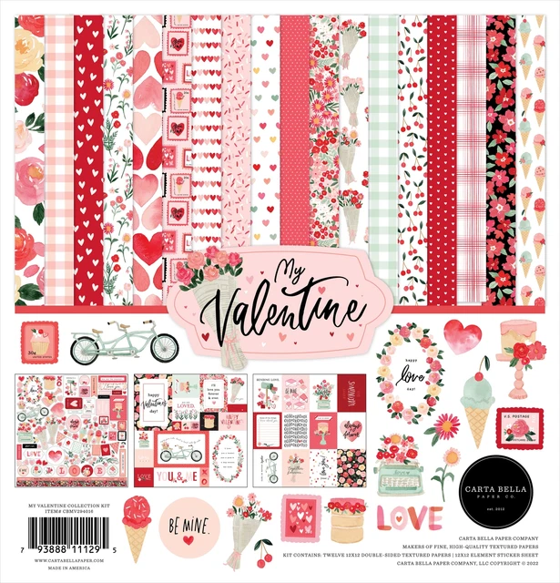 Carta Bella Collection Kit 12"X12"-My Valentine MV294016