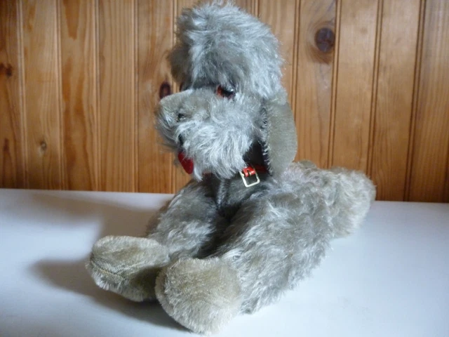 Vieux Chien Téléguidé – Peluche Ancienne / Jouet Vintage – État D’Occasion
