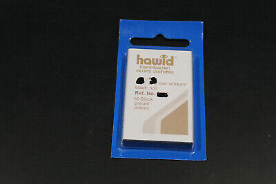 Hawid HAWID TASCHINE PER FRANCOBOLLI 26x41mm FONDO NERO 50 PZ 
