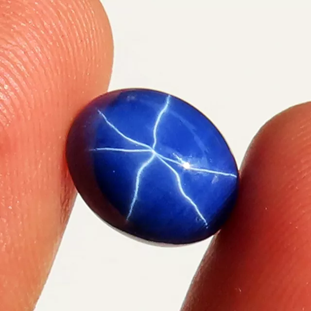 Natural Six Rays Blue Star Sapphire Cabochon Loose Sapphire Gemstone Variations 2